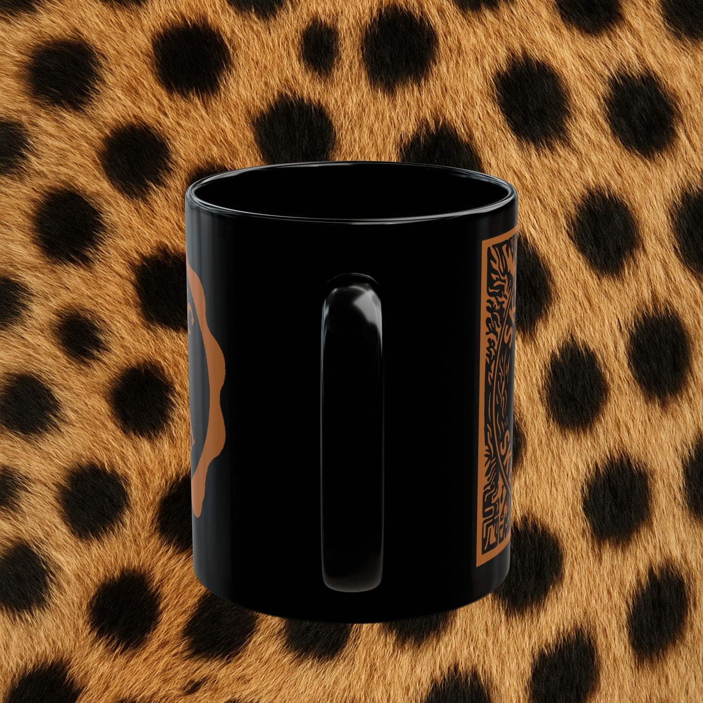 "Coffee Stain" 11oz Black Mug