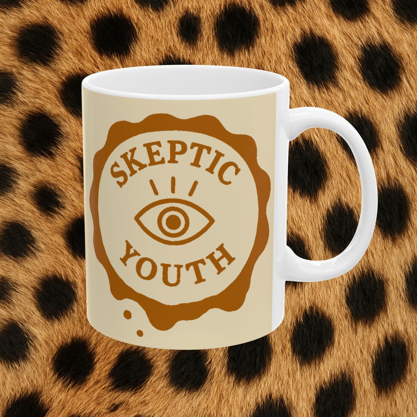 "Coffee Stain" 11oz Beige Mug